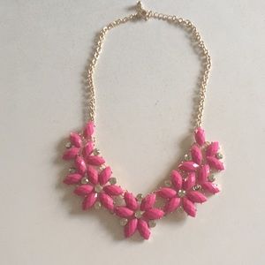 Pink statement necklace